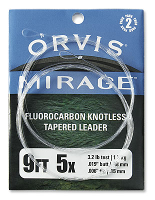 Orvis Mirage Fluorocarbon Trout Leaders 2 pack
