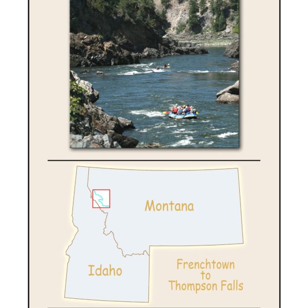 Clark Fork River Map #2 by River Rat Maps