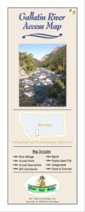 Gallatin River Map by River Rat Maps