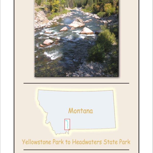 Gallatin River Map by River Rat Maps
