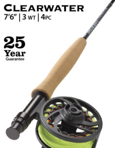 Orvis Clearwater Fly Rod 763-4 Outfit
