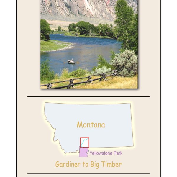 Yellowstone River Map #1 by River Rat Maps