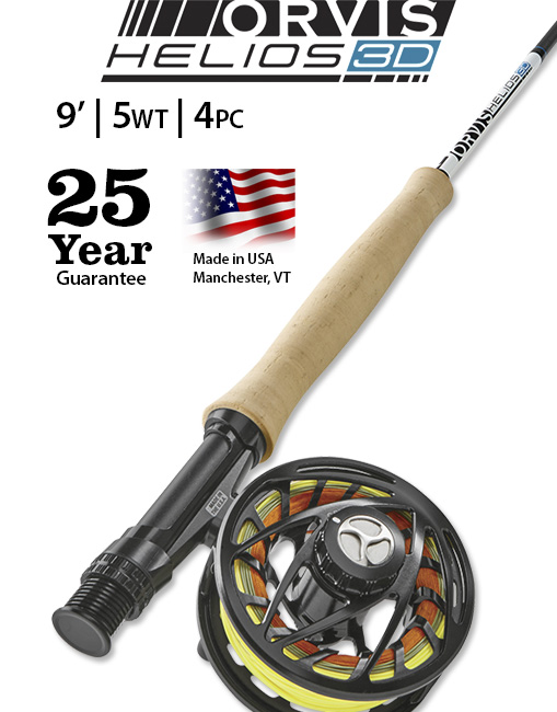 Orvis Helios 3D 9' 5-weight Fly Rod high performance and American made