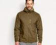 Orvis Men’s PRO LT Insulated Hoodie -Olive -front zipped